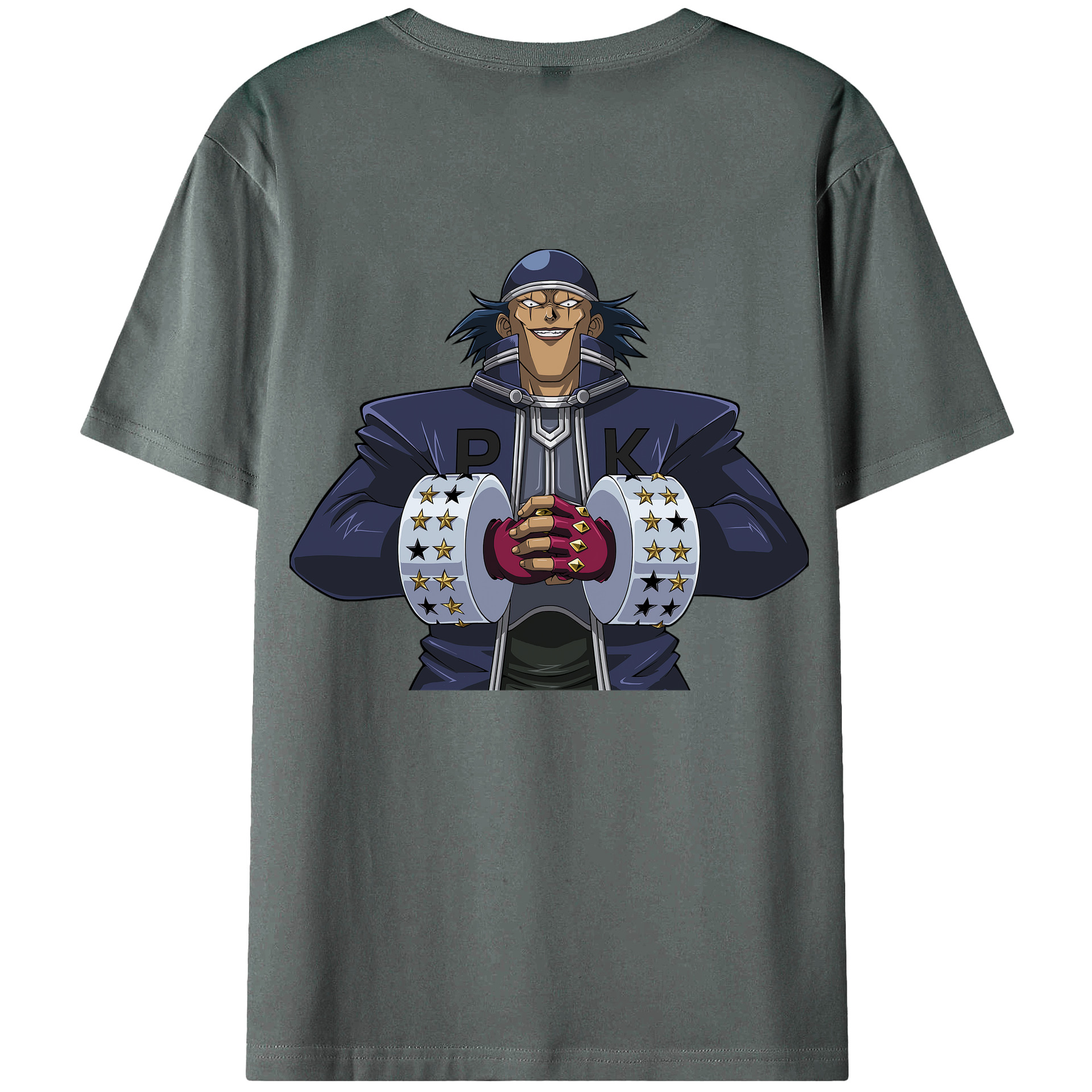 （画像用） 遊☆戯☆王 Yu-Gi-Oh! 綿100％ メンズ半袖Tシャツ（バックプリント） 通気性